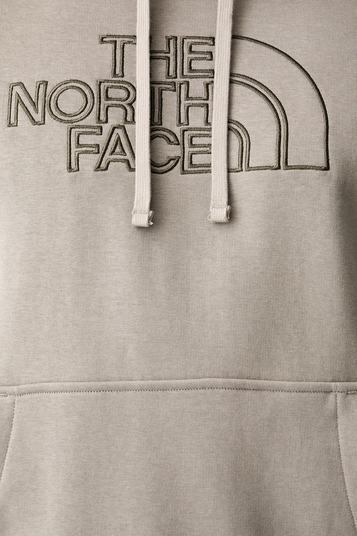 The North Face bluza z kapturem męska z bawełną Drew Peak Light NF0A8C1BMUO1 szary