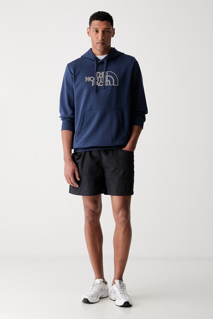 The North Face bluza z kapturem męska z bawełną Drew Peak Light NF0A8C1BMV01 granatowy SS26