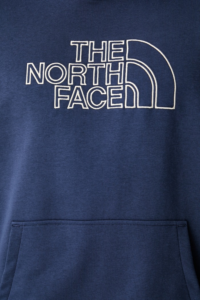 The North Face bluza z kapturem męska z bawełną Drew Peak Light NF0A8C1BMV01 granatowy