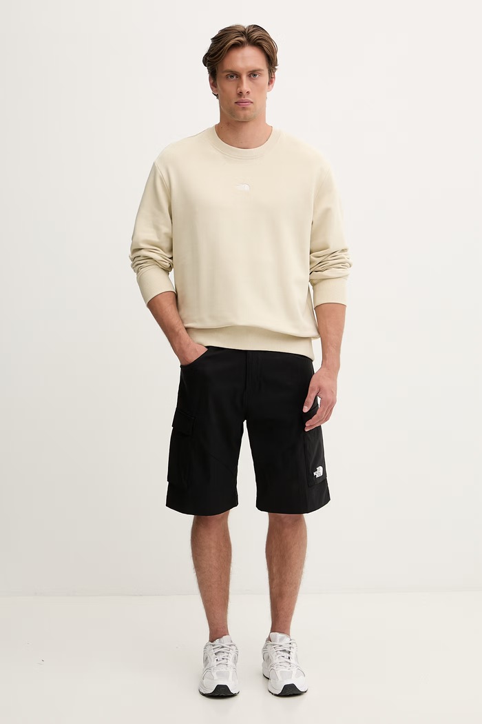 The North Face mikina dámska bavlnená Essential Light NF0A8GQCDOM1 béžová SS26