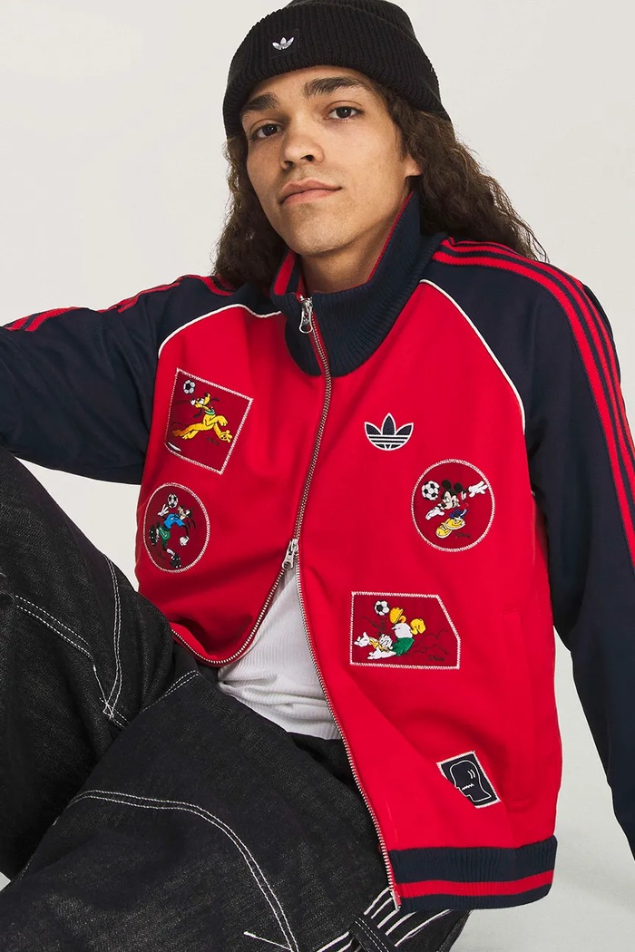 adidas Originals Braindead x Disney μπλούζα με βαμβάκι Ανδρική KR5176 κόκκινο