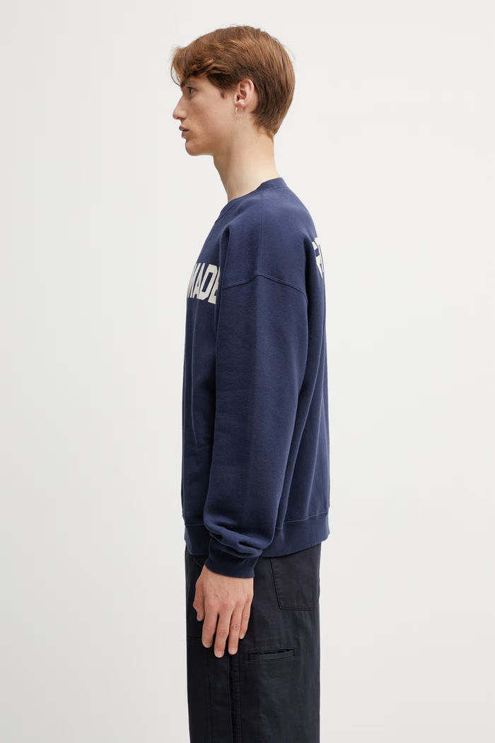 Human Made MENS KNITTED SWEAT SHIRT кофта бавовняна чоловіча HM31CS004 темно-синій SS26