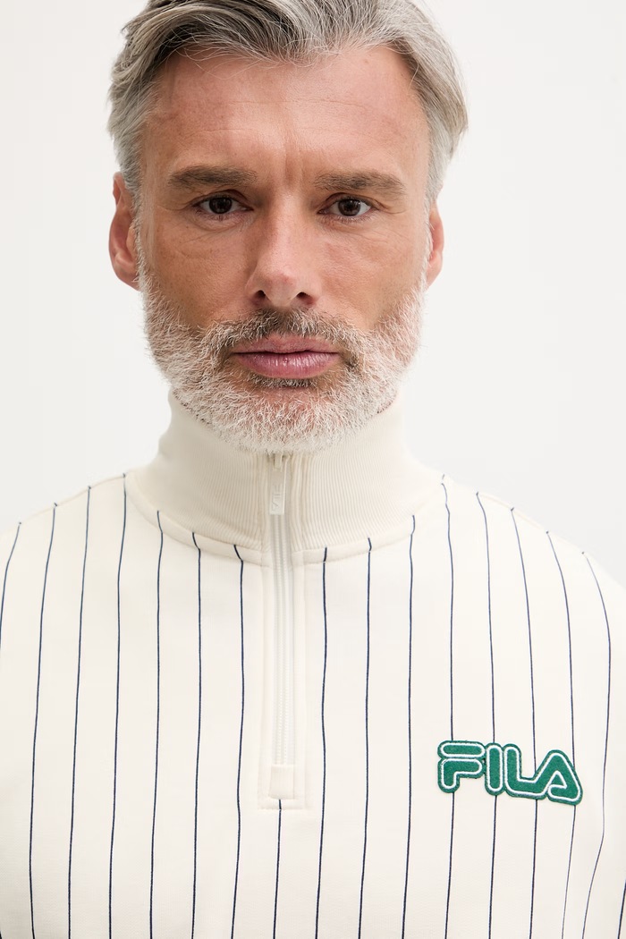 Fila športová mikina pánska s bavlnou STATUTO béžová FAM1215
