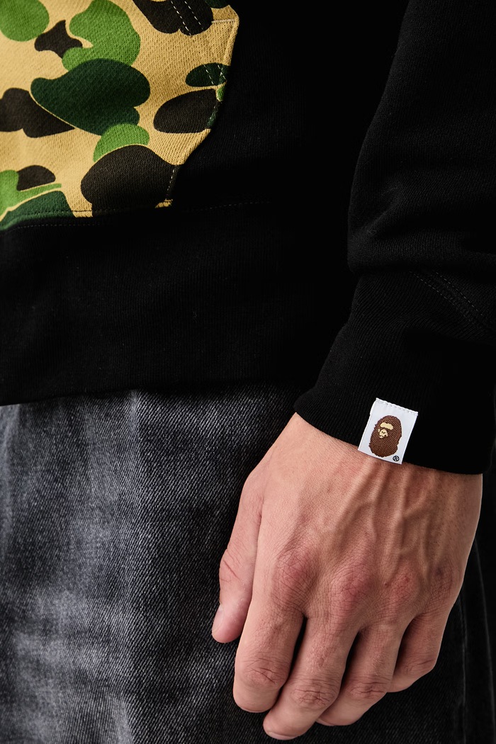A Bathing Ape Bluza rozpinana z kapturem bawełniana męska 001ZPM301301M