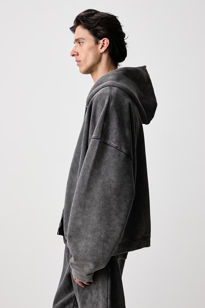 Bluza rozpinana z kapturem bawełniana męska Represent INM414.47 szary