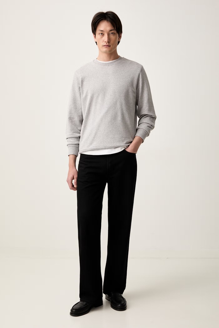 Marc O'Polo bluza męska bawełniana 5000012659 szary SS26