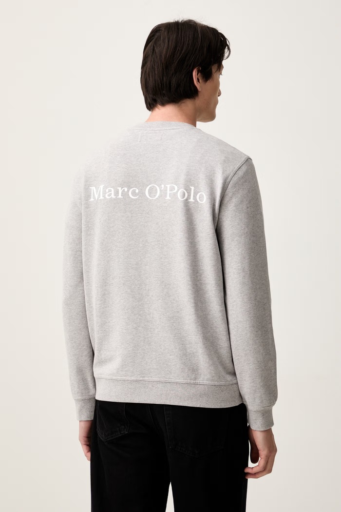 Odzież Marc O'Polo bluza męska bawełniana 5000012659 szary