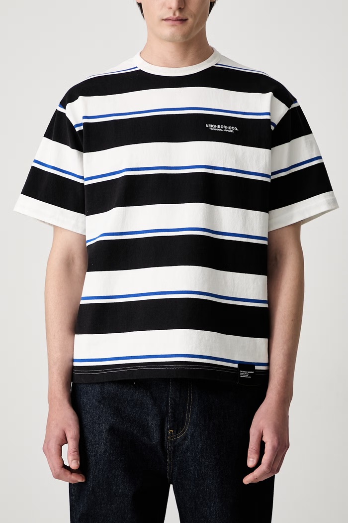 Neighborhood T-shirt bawełniany męski biały 261UWNH.CSM13