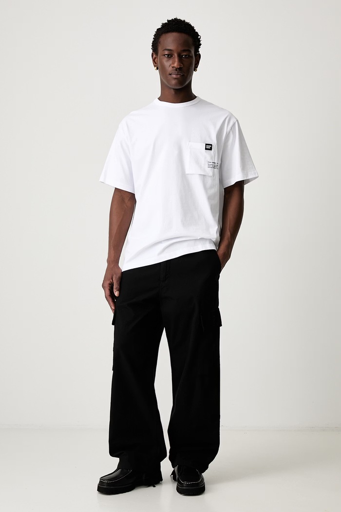 Neighborhood T-shirt męski z bawełną 261BWNH.CSM01