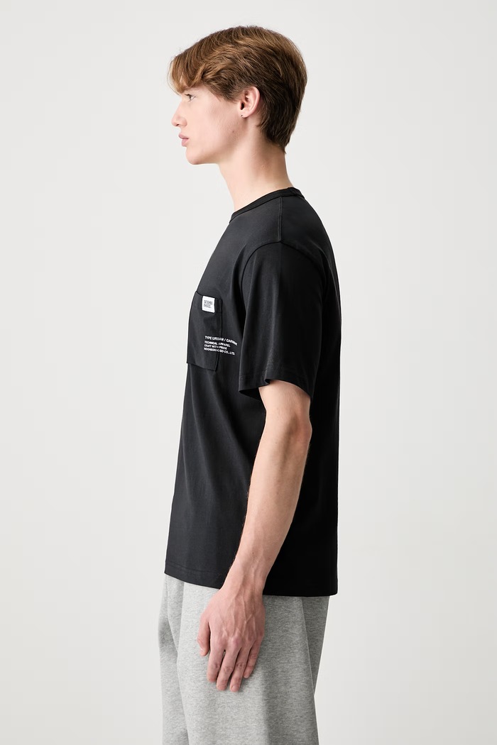 Neighborhood t-shirt with cotton Men's 261BWNH.CSM01 black SS26