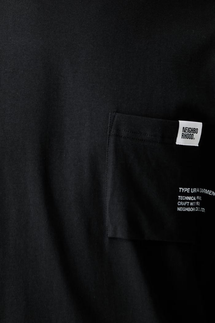 Neighborhood t-shirt with cotton Men's 261BWNH.CSM01 black