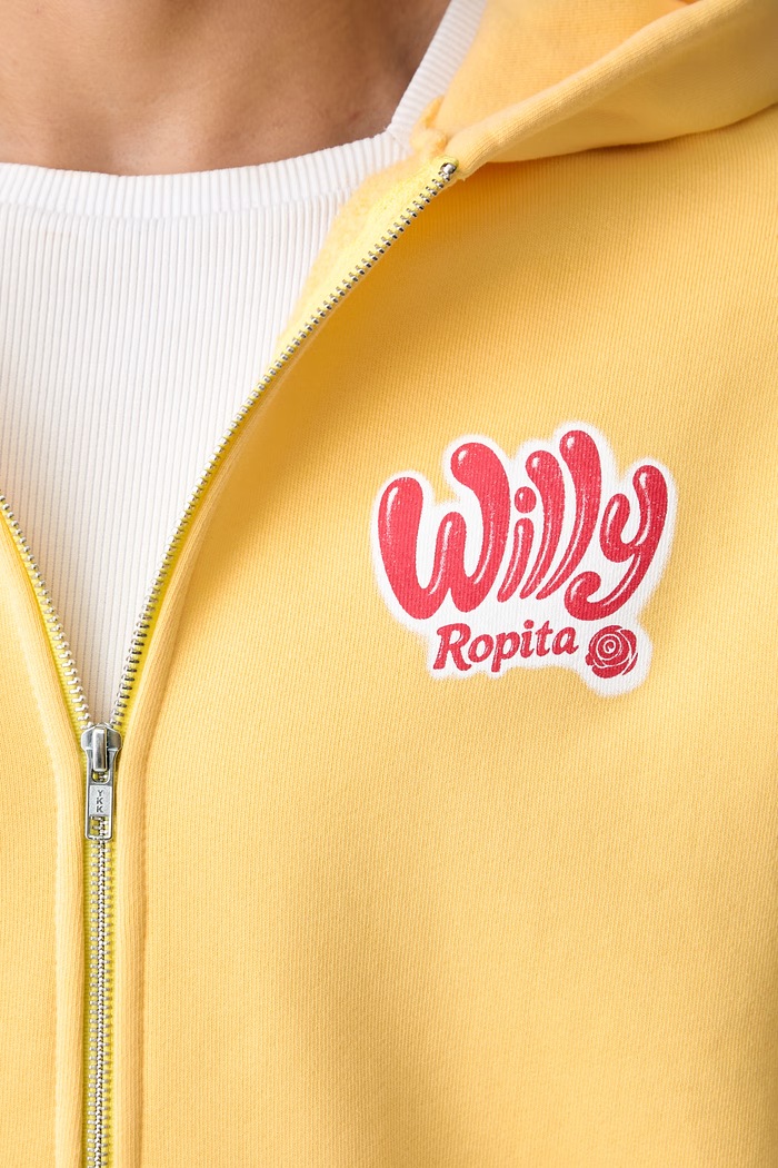 Willy Chavarria WILLY ROPITA zip-up hoodie cotton Men's WCJSY0205