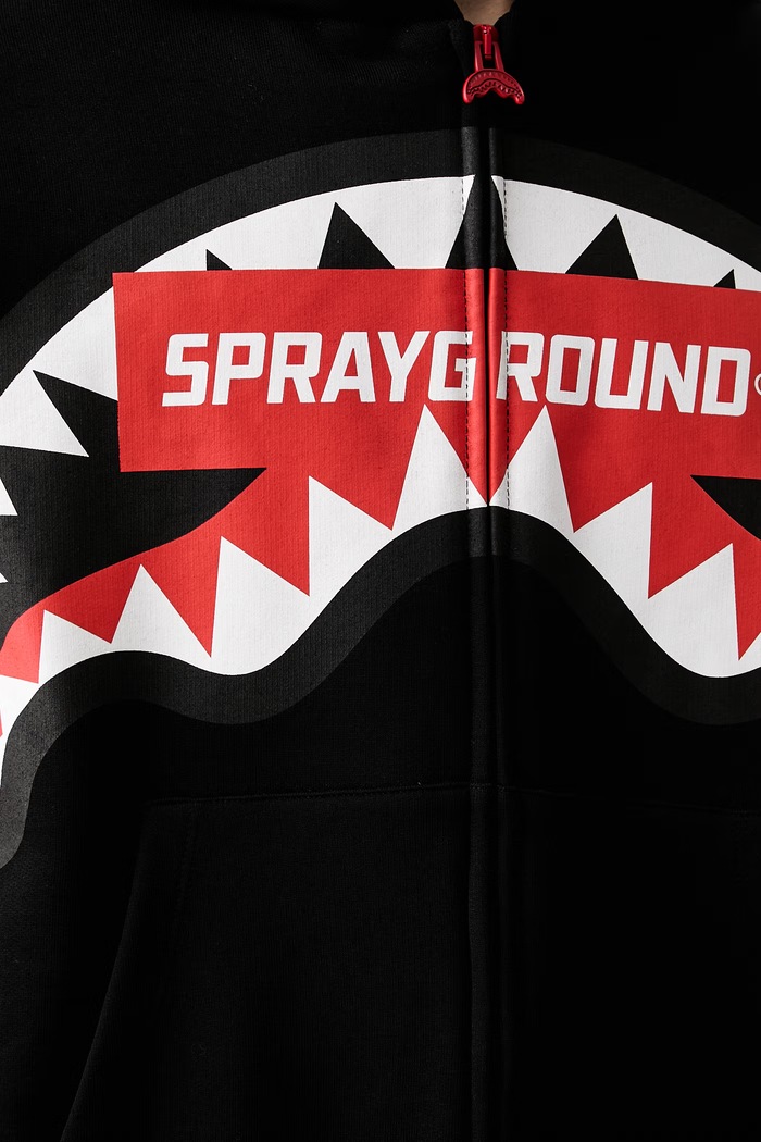 Sprayground bluza rozpinana z kapturem męska bawełniana SP785GBLK czarny