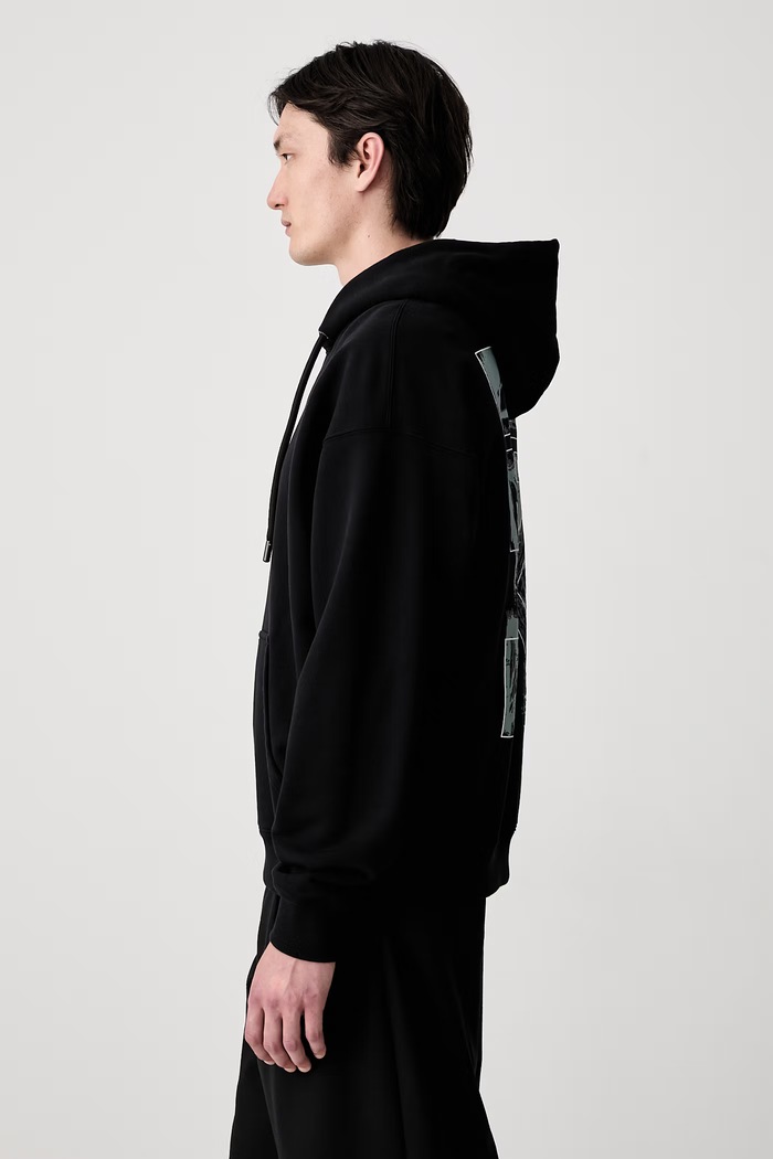 Off-White Rubbed Paint Arrows hoodie cotton Men's 44MBB085S26F00K001 black SS26
