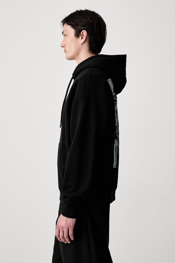 Off-White Rubbed Paint Arrows hoodie cotton Men's 44MBB085S26F00K001 black SS26