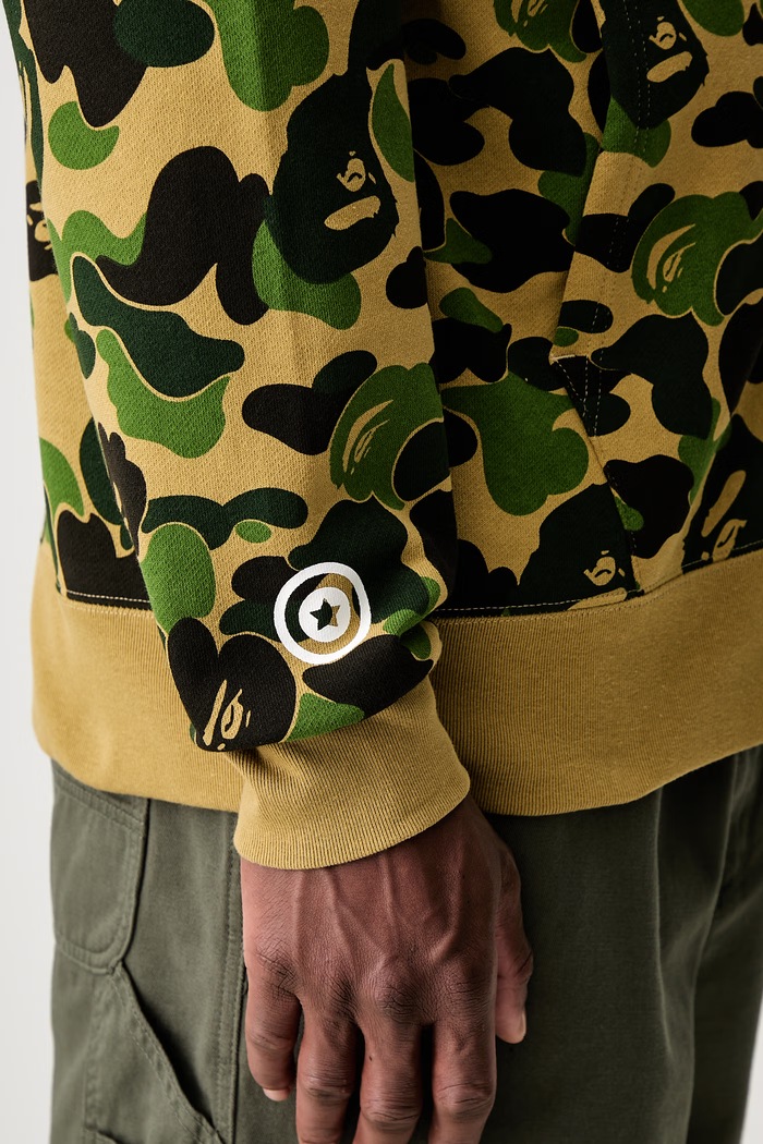 A Bathing Ape ABC Camo 2nd Shark bluza rozpinana z kapturem bawełniana męska 001ZPM301008M