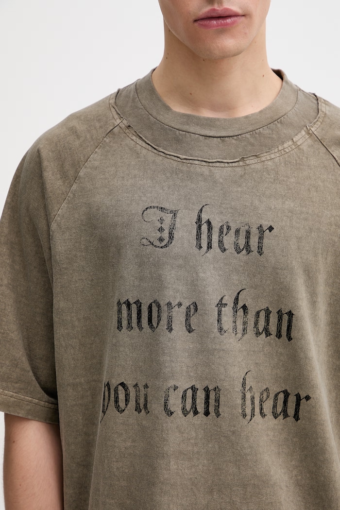 Undercover tricou din bumbac bărbați verde UP1F4806.1