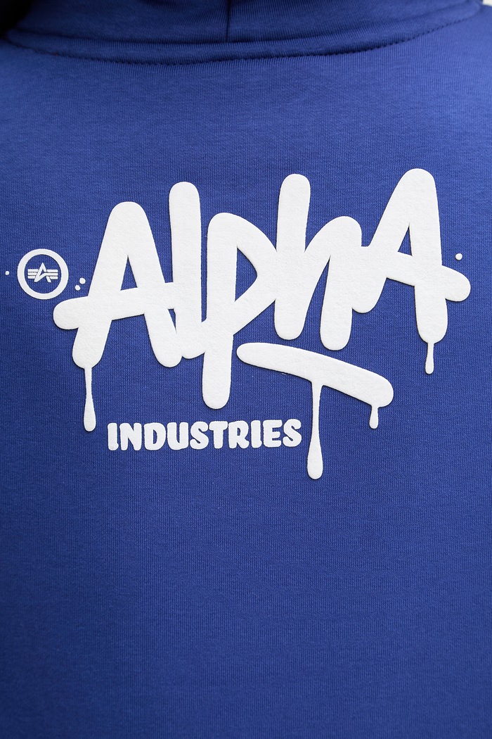 Alpha Industries hanorac cu glugă pentru bărbați, cu bumbac Signature 266350