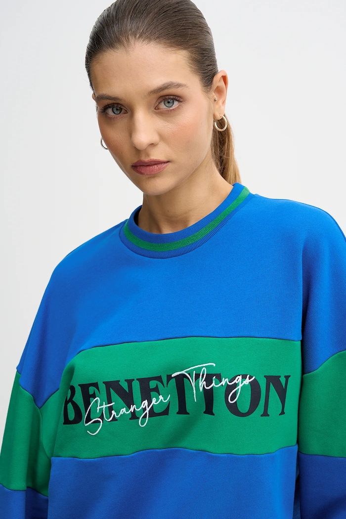 United Colors of Benetton pamut melegítőfelső x Stranger Things 342ZU10BA