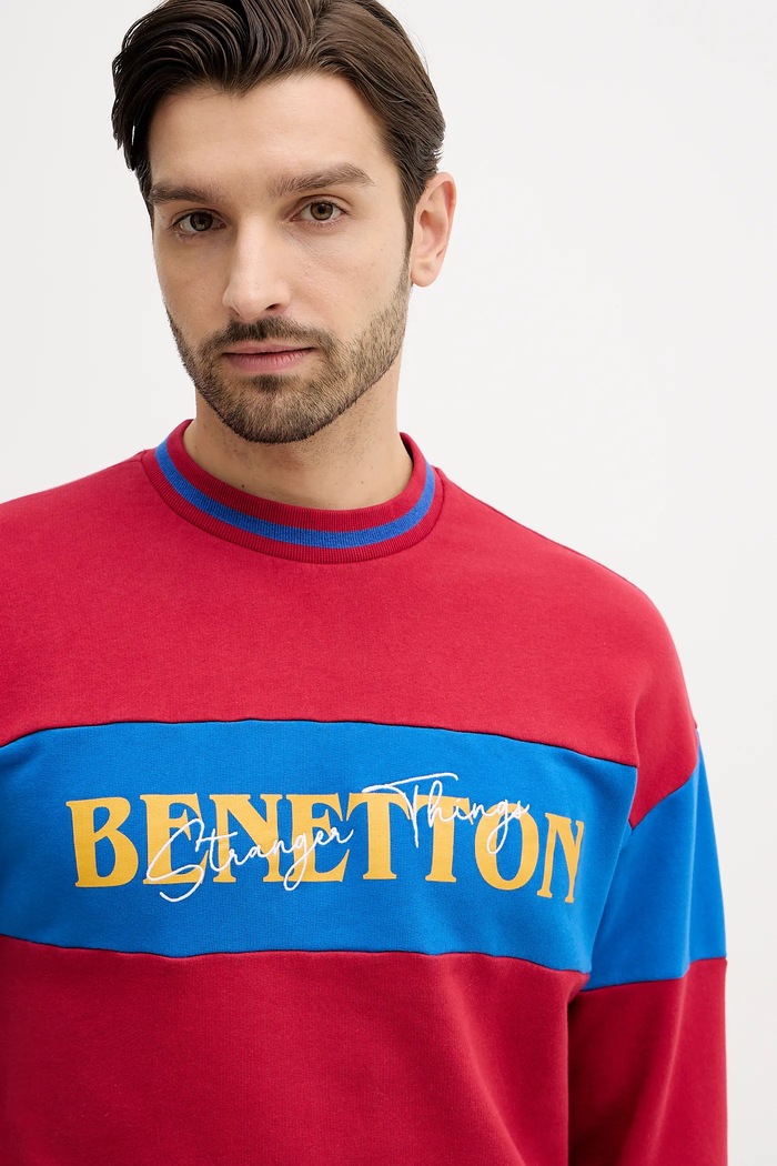 United Colors of Benetton pamut melegítőfelső x Stranger Things 342ZU10BA