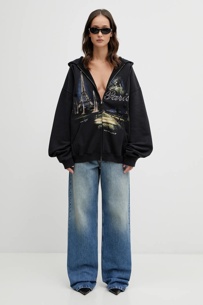 Mikina VETEMENTS Paris Tourist ME76ZU242B