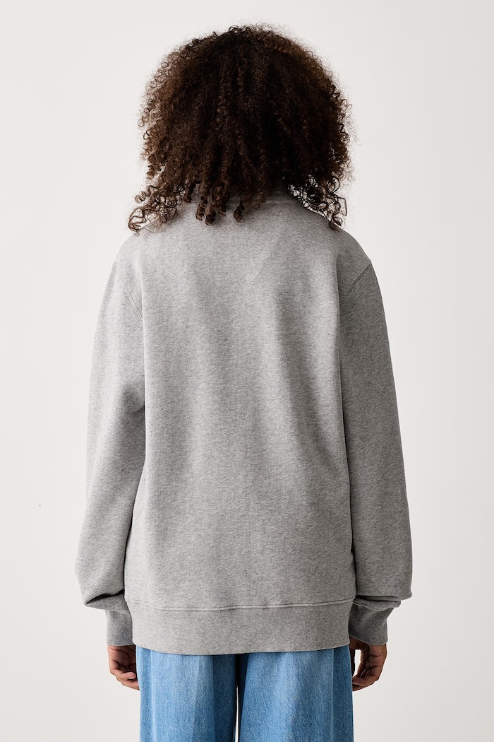 Levi's Pulover bombažen LSE_ORIGINAL HM 1/4 ZIP 001B9 siva SS26