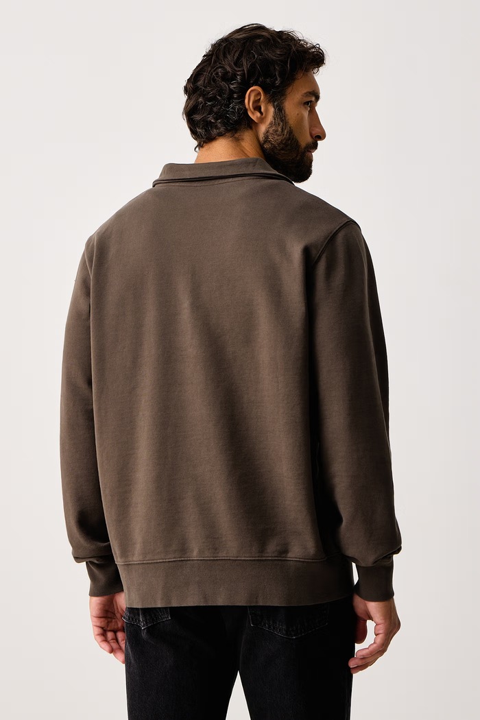 Oblečenie Levi's Mikina bavlnená LSE_ORIGINAL HM 1/4 ZIP 001B9 hnedá