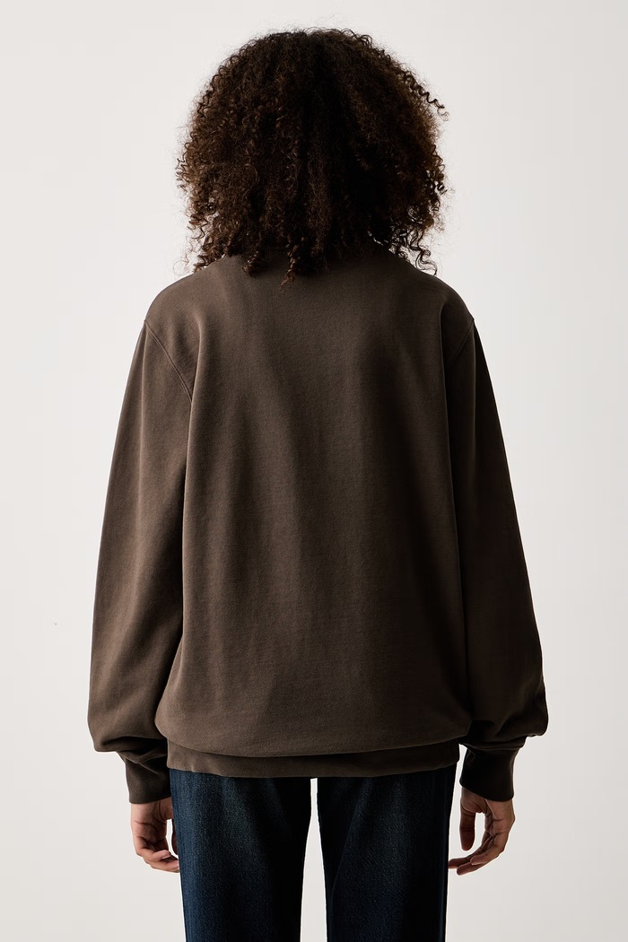 Ρούχα Levi's Μπλούζα βαμβακερή LSE_ORIGINAL HM 1/4 ZIP 001B9 καφέ