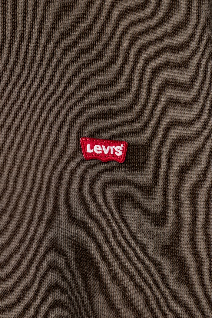 Μπλούζα βαμβακερή LSE_ORIGINAL HM 1/4 ZIP Levi's καφέ 001B9
