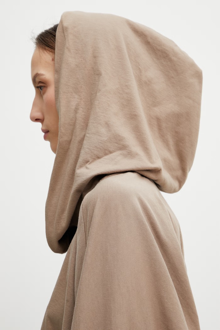 Îmbrăcăminte Rick Owens DRKSHDW hanorac de bumbac DS01F4218.RN bej