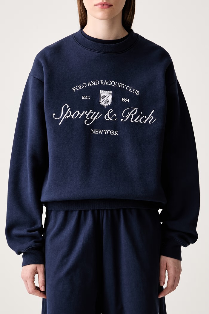 Sporty & Rich Syracuse mikina bavlnená ST09875412BL106