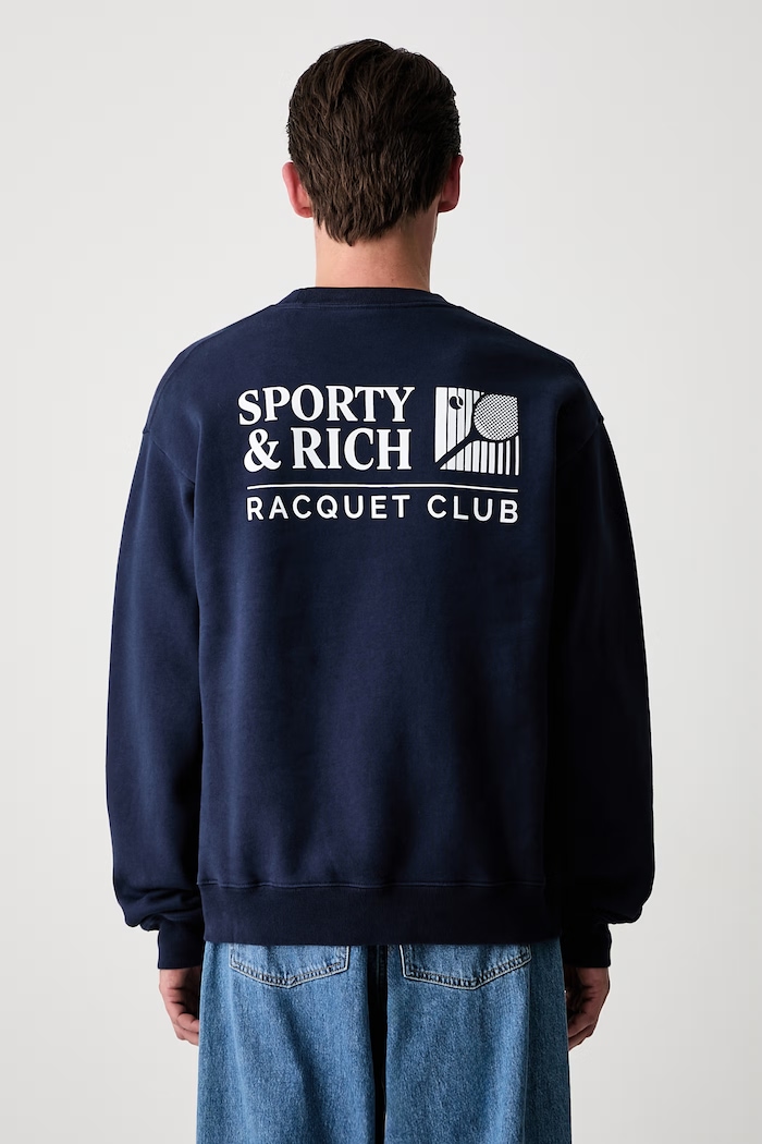 Odzież Sporty & Rich Promo bluza bawełniana ST09875431BL106 granatowy