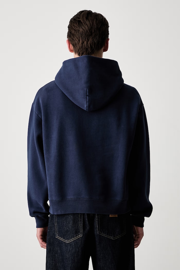 Odzież Sporty & Rich Syracuse bluza oversize bawełniana STO9575325BL106 granatowy