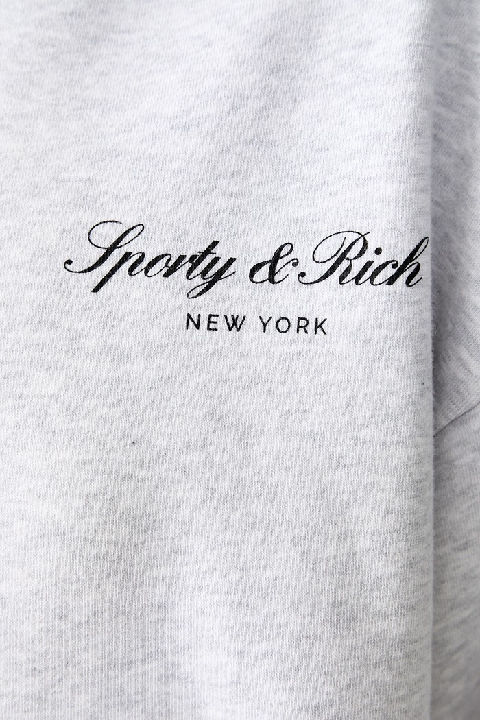 Sporty & Rich Signature NY bluza z kapturem bawełniana damska STO9571329GY03