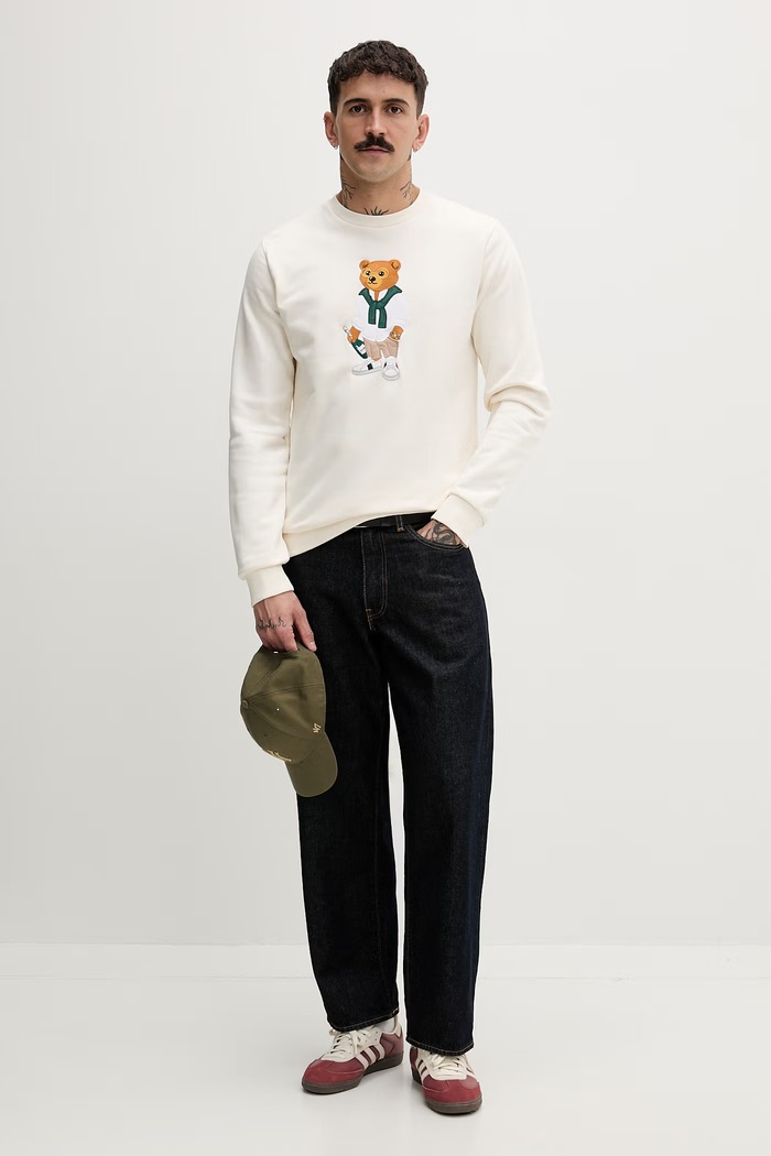 Baron Filou hanorac din bumbac Filou CXL 000015636 bej SS26