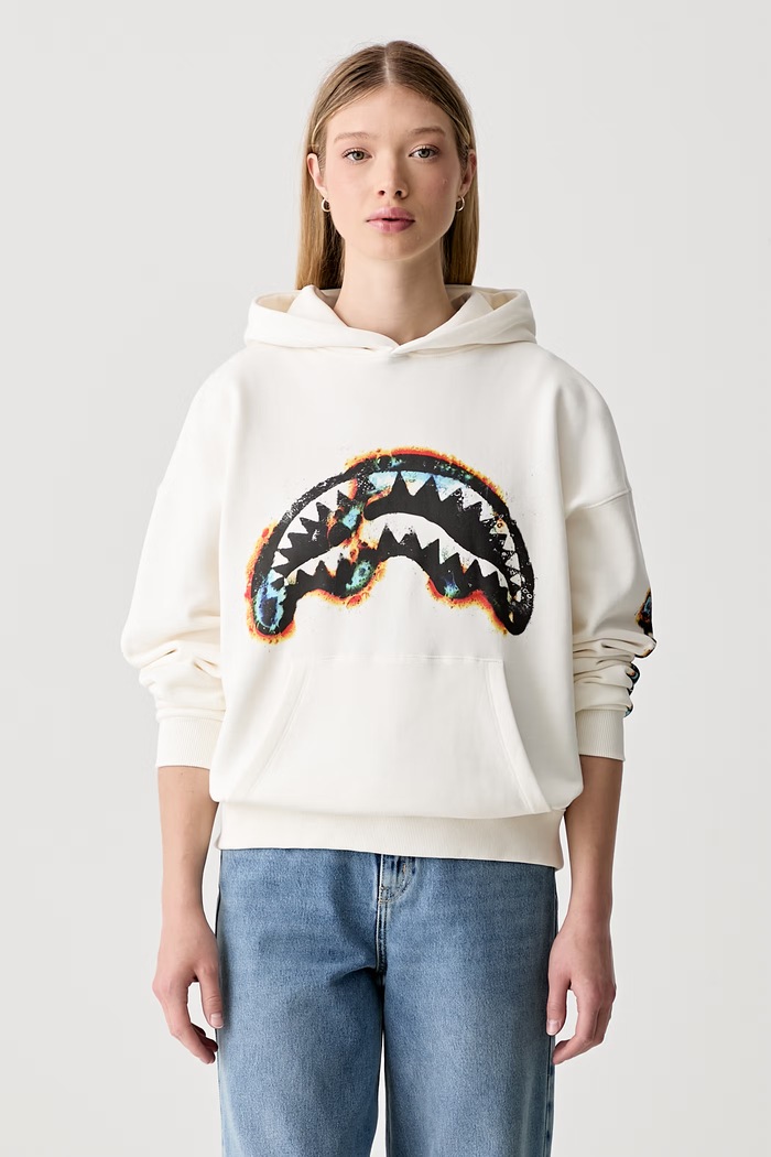 Sprayground bluza z kapturem bawełniana beżowy SP791GIVO
