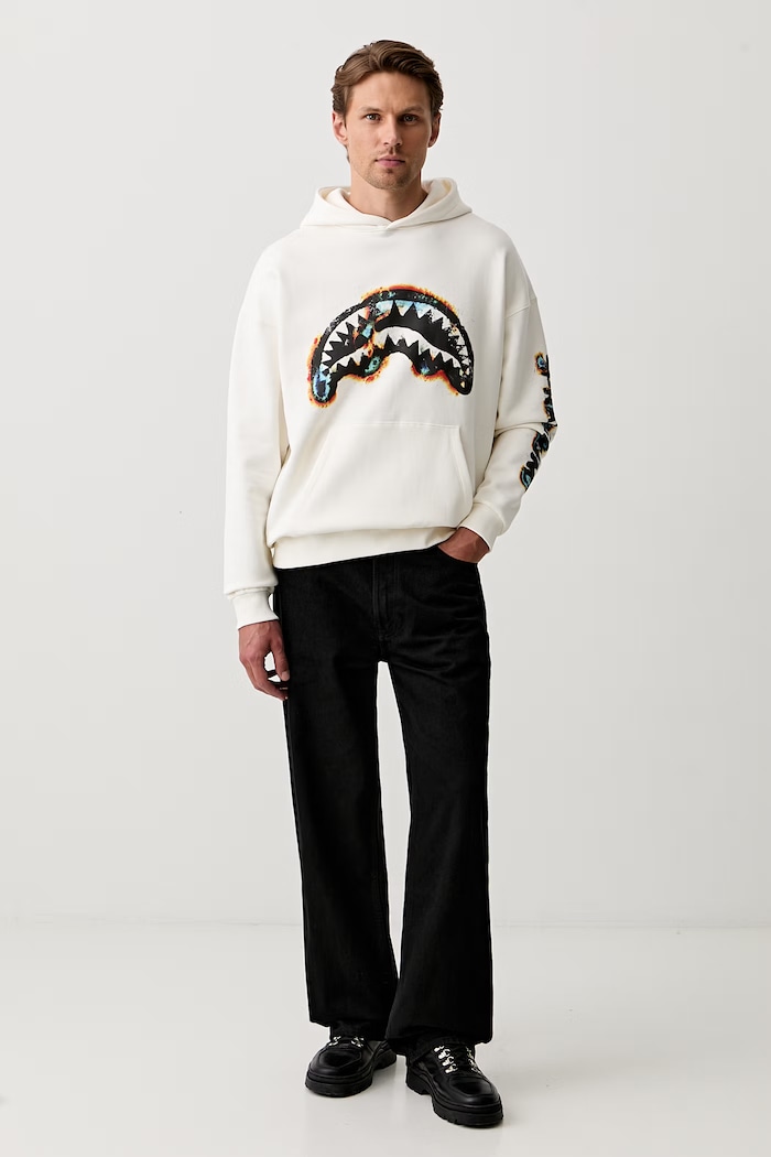 Sprayground kapucnis melegítőfelső pamut SP791GIVO bézs SS26