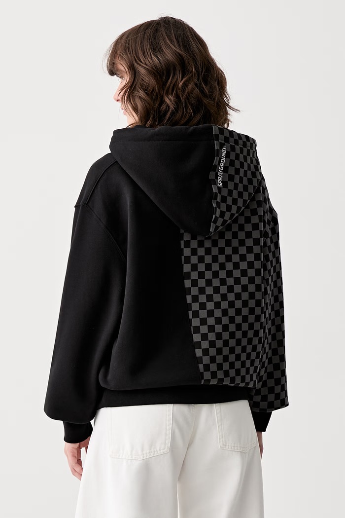 Sprayground felpa con cappuccio in cotone SP404 nero