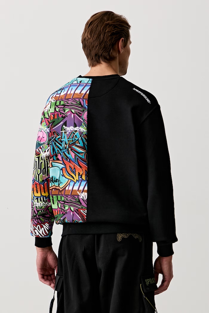 Sprayground oversize mikina bavlněná SP370 černá
