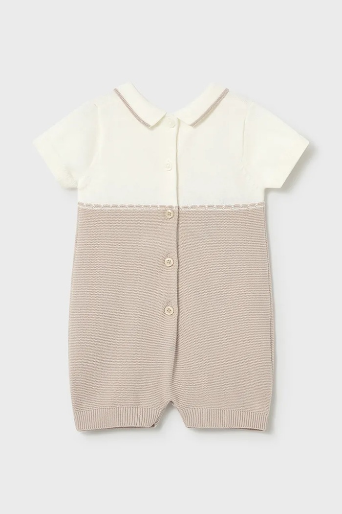 Βρεφικά βαμβακερά φορμάκια Mayoral Newborn 1603.1B.Newborn.PPY2 μπεζ SS26