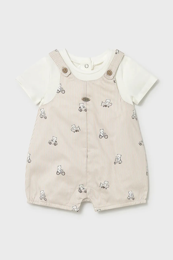 Mayoral Newborn rampers niemowlęcy beżowy 1613.1B.Newborn.PPY2