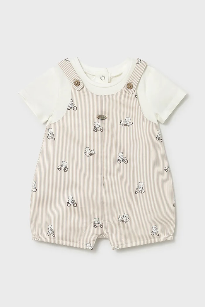 Mayoral Newborn rampers niemowlęcy beżowy 1613.1B.Newborn.PPY2