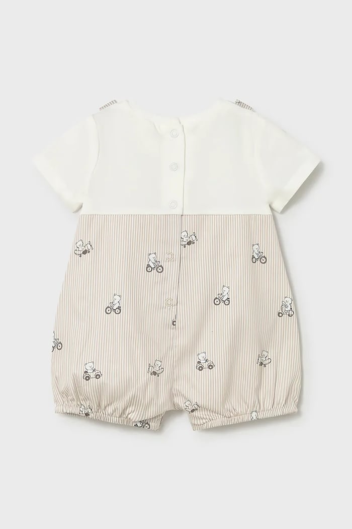 Mayoral Newborn rampers niemowlęcy 1613.1B.Newborn.PPY2 beżowy SS26