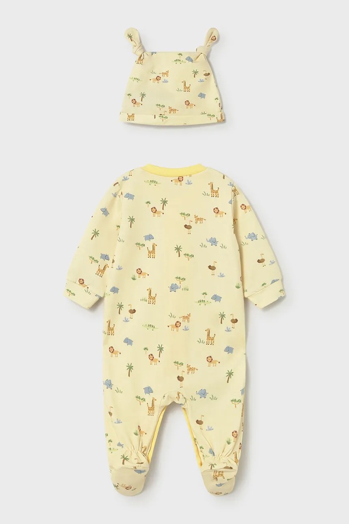 Φόρμες μωρού Mayoral Newborn 1718.1E.Newborn.PPY2 κίτρινο SS26