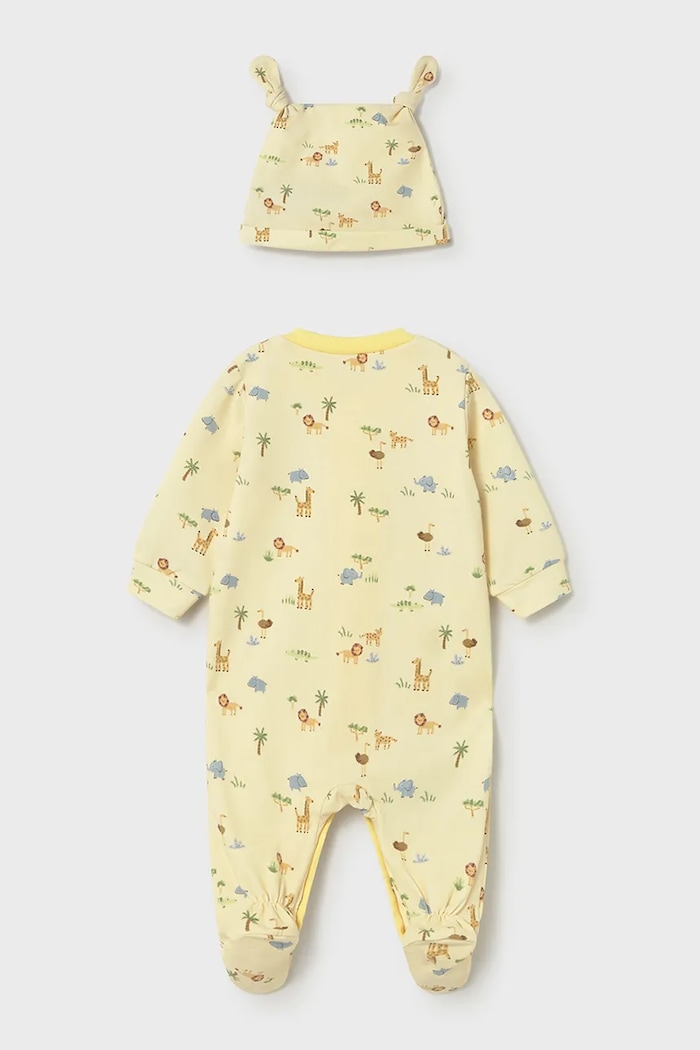 Φόρμες μωρού Mayoral Newborn 1718.1E.Newborn.PPY2 κίτρινο SS26