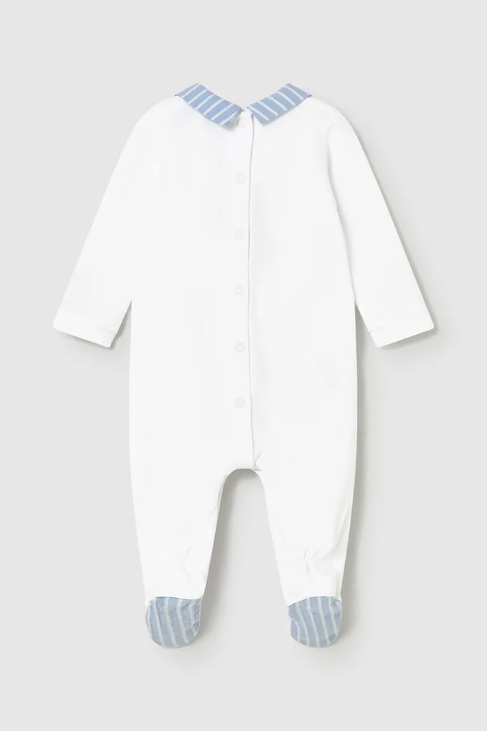 Kombinezon bez rukava za bebe Mayoral Newborn 1742.1C.Newborn.PPY2 bijela SS26