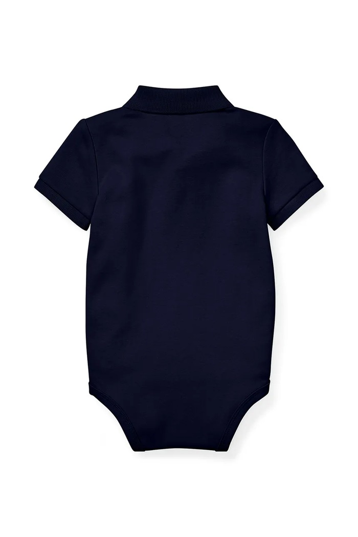 Polo Ralph Lauren body din bumbac pentru bebeluși 320735043003. bleumarin SS26