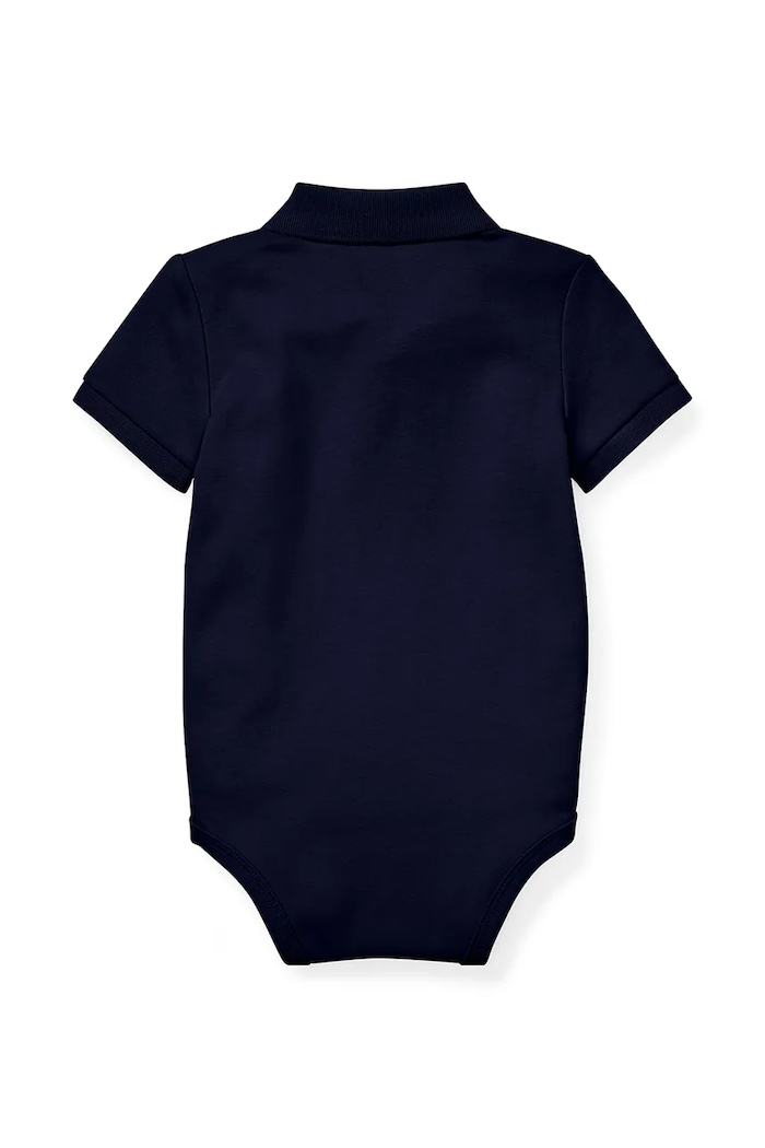 Polo Ralph Lauren body din bumbac pentru bebeluși 320735043003. bleumarin SS26