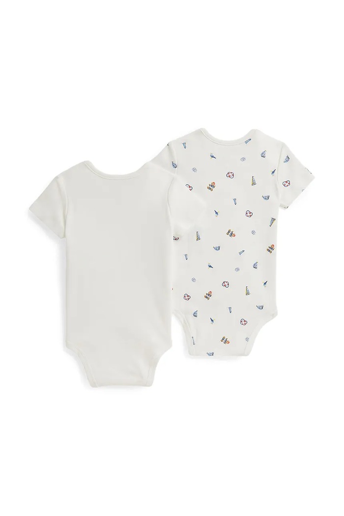 Bavlnené body pre bábätká Polo Ralph Lauren 320B14078001 biela SS26