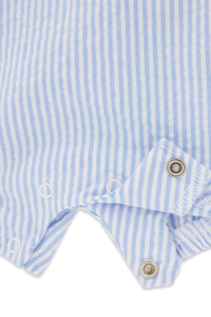 Guess rampers niemowlęcy bawełniany niebieski P6GG01.K6YW4.PPY2.M